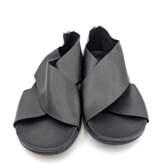 Reaction Kenneth Cole Selena Sandal Women's Black Stretch Size US7.5 EU38 - Picture 2 of 12